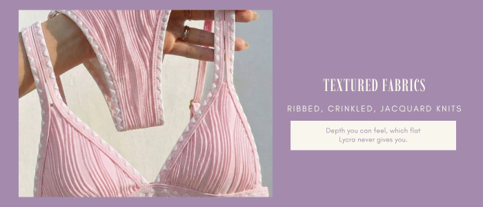 Swimwear Textured Fabrics